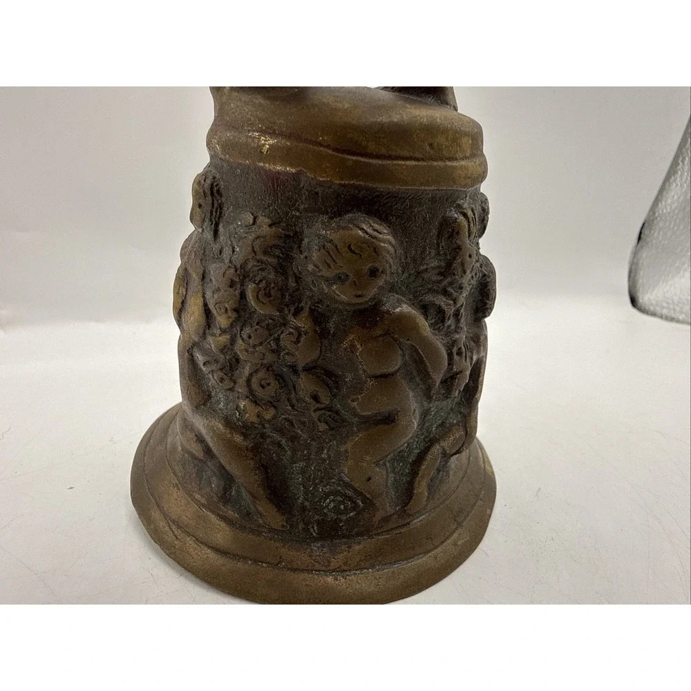 Clifton Forge Vintage‎ Solid Brass Cherub Bell Rare